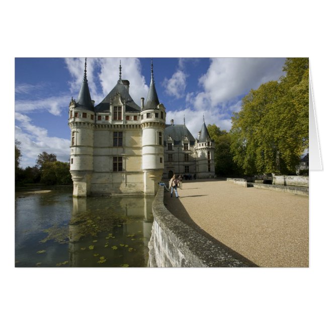 Cartão Chateau de Azay-le-Rideau, Indre-et-Loire, 3 (Frente Horizontal)