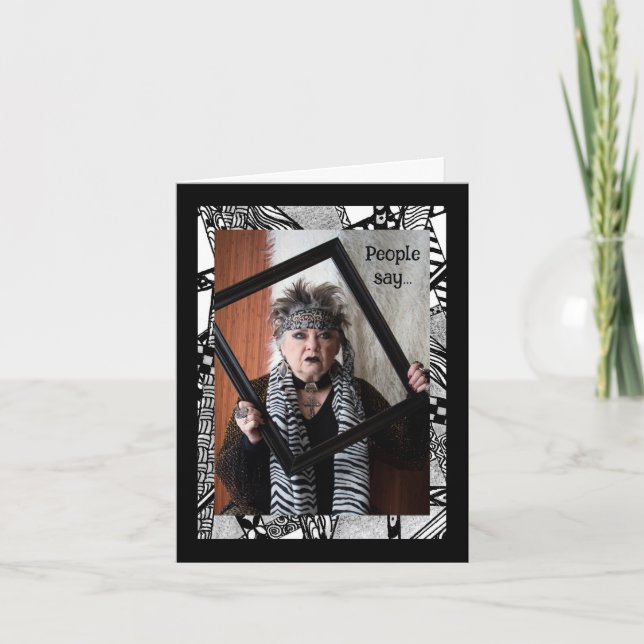 Cartão Chave Humorística para a Saudação da Felicidade (Frente)