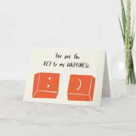 Cartão CHAVE para a minha felicidade