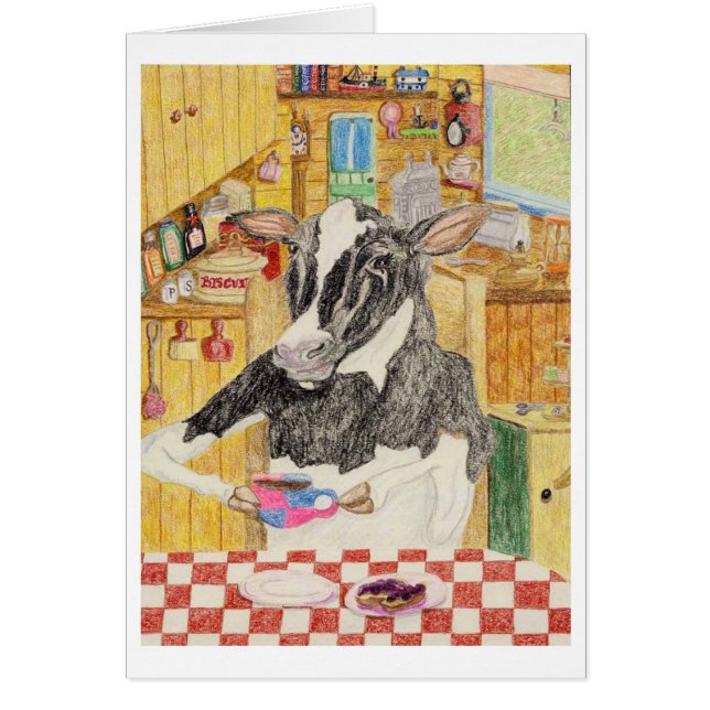 Cartão Chávena de café da manhã (Frente)