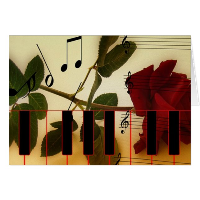 Cartão Chaves de Pânico Musical (Frente Horizontal)