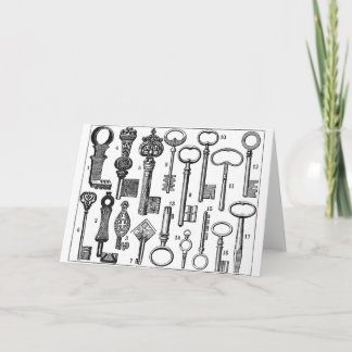 Cartão Chaves de Vintage