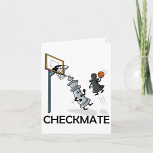 Cartão Checkmat Do Chess Player Chessboxe E Do Sketll Lov