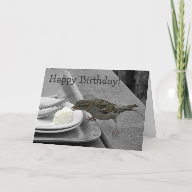 Cartão Cheeky Sparrow Card (Frente)