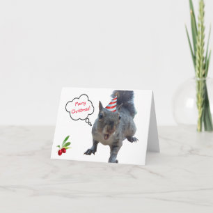 Cartão Cheeky Squirrel Christmas Card