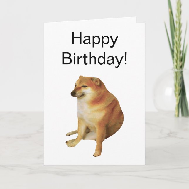 Cartão Cheems Meme (Frente)