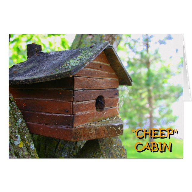 CARTÃO CHEEP CABIN (Frente horizontal)