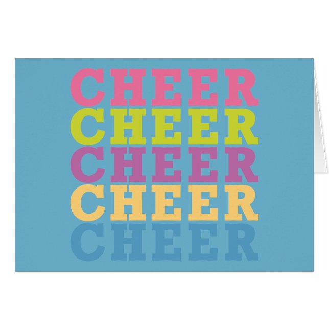 Cartão Cheer Cheer (Frente Horizontal)