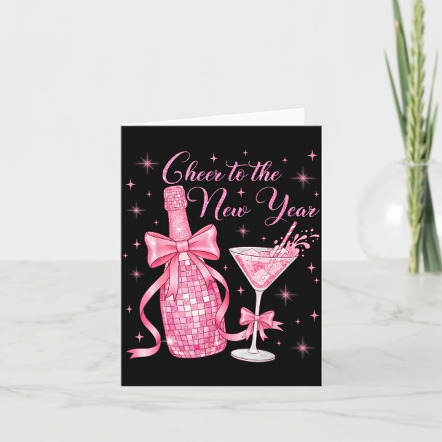 Cartão Cheer To The New Year Happy New Year 2026 Countdow (Frente)