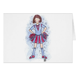 Cartão Cheerleader de Charlie - brunette