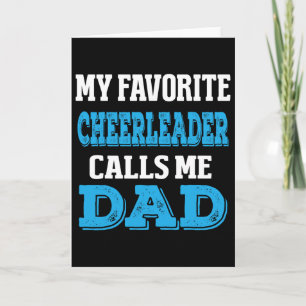 Cartão Cheerleader Me Chama De Pai Cheer Pai Roupas Mascu