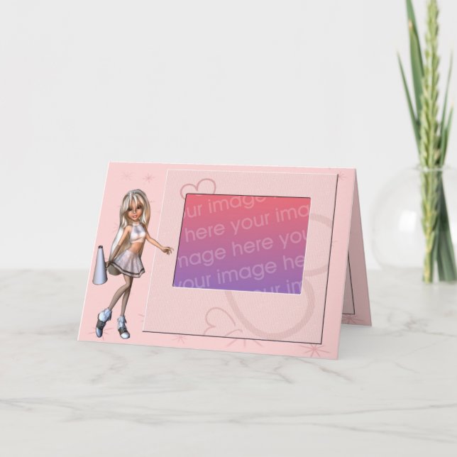 Cartão Cheerleader Photo Frame (Frente)