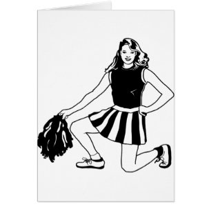 Cartão Cheerleading do cheerleader