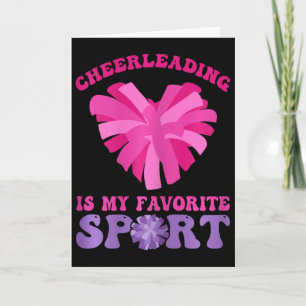 Cartão Cheerleading É Meu Esporte Favorito - Cheer E Chee