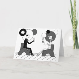 Cartão "Cheers!" Art Deco