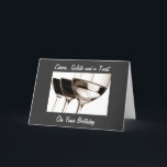 CARTÃO CHEERS, SALUTE AND TOAST TO YOU ON BIRTHDAY<br><div class="desc">Let the special Birthday Gal or Guy in "your life" know that you wish them all the best on his or her BIRTHDAY this year by sending out this cool card today. Thanks</div>