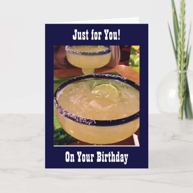 CARTÃO CHEERS SALUTE AND WAY TO GO BIRTHDAY MARGARITAS (Frente)
