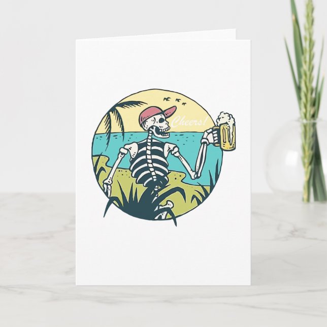 Cartão Cheers Skull (Frente)