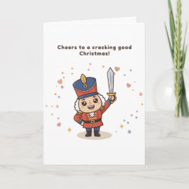 Cartão Cheers to a Cracking Good Christmas Cute Puchi
