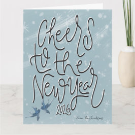 Cartão cheers to the new year