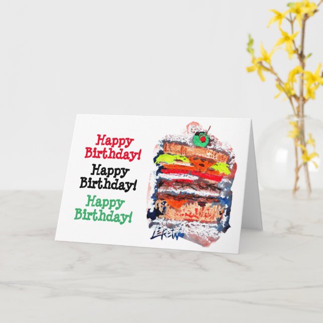 Cartão Cheeseburger #170229 (Flor Amarela)