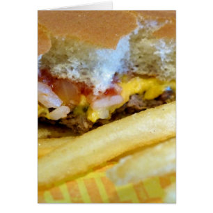 Cartão Cheeseburger e Fries