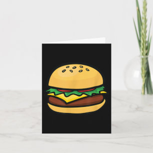 Cartão Cheeseburger Emoticon Hamburger Churrasco de queij