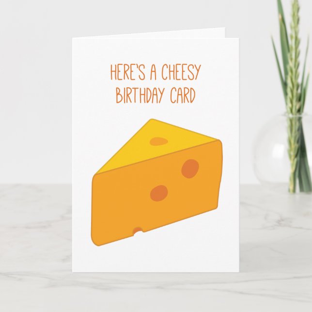 Cartão Cheesy Birthday (Frente)