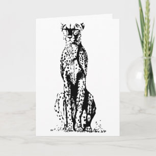 Cartão Cheetah Birthday Card