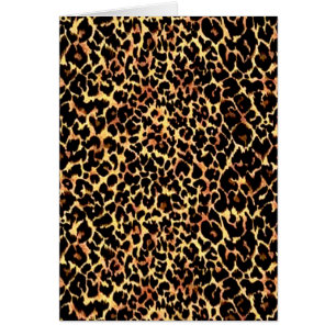 Cartão Cheetah Pattern