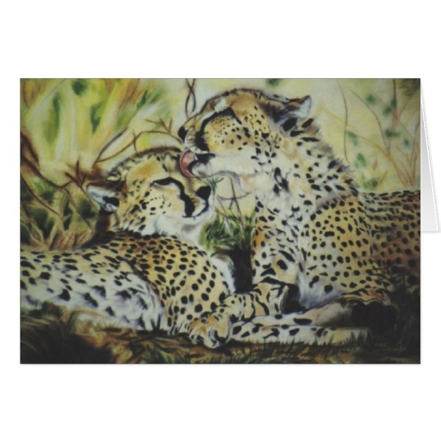 Cartão "Cheetha Love" (Frente Horizontal)