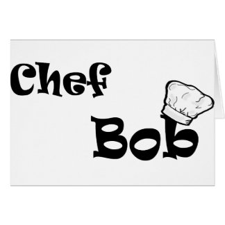 Cartão Chef Bob