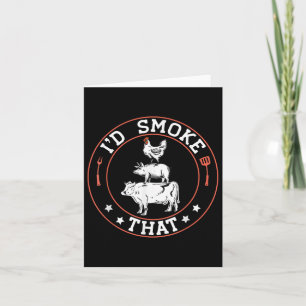 Cartão Chef Butcher Churrasco Smoker Id Fumar Aquele Bich