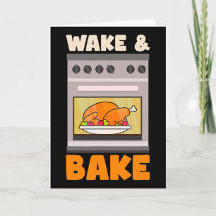 Cartão Chef de Ação de Graças do Wake Ke Design