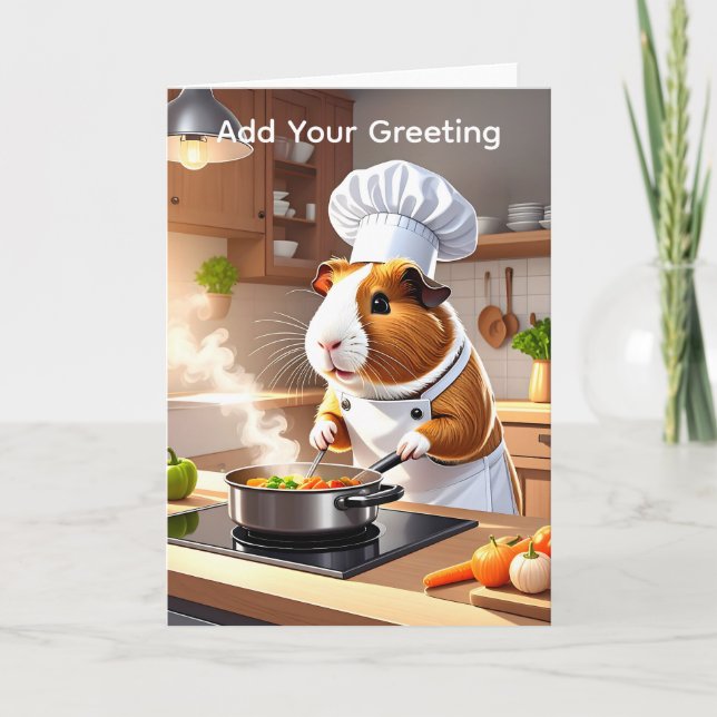 Cartão Chef de Suíno-guinchado (Frente)