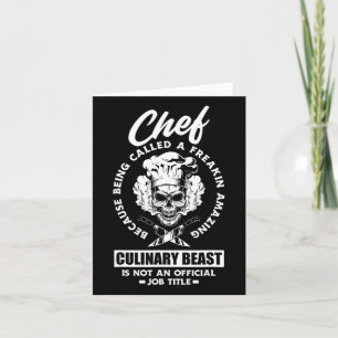 Cartão Chef Engraçado Cookin Cookin de Chef Culinário