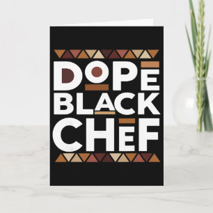 Cartão Chef Preto Droga História Negra Melanina Chef Pret