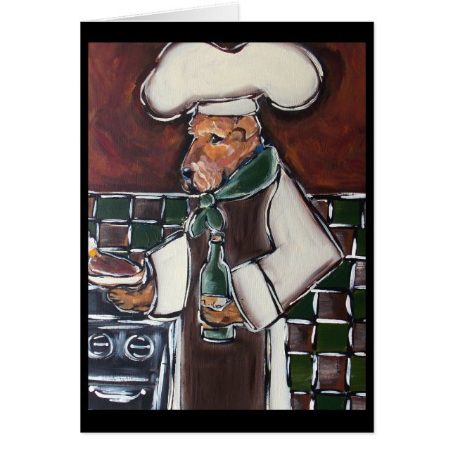 CARTÃO CHEFE AIREDALE TERRIER (Frente)