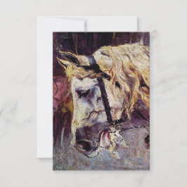 Cartão Chefe de Cavalo Branco (por Giovanni Boldini)