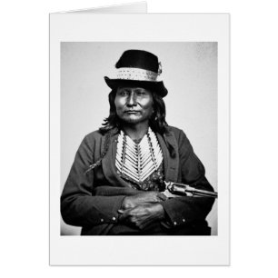 Cartão Chefe Esatonyett, 1869 (foto b/w)