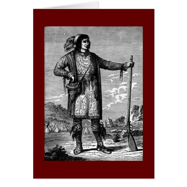 Cartão Chefe Indiano Americano (Frente)