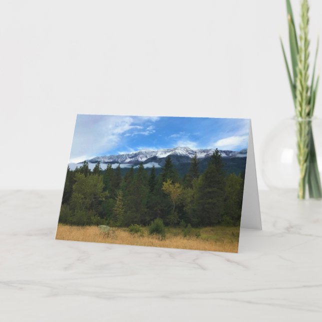 Cartão Chefe Joseph Mountain, Oregon (Frente)