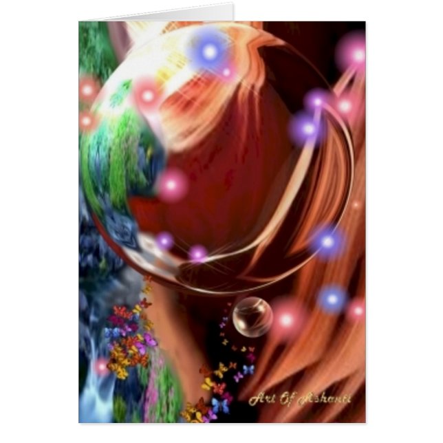 Cartão Chegada às Cavernas Felizes (Frente)