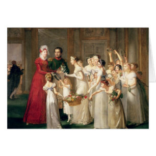 Cartão Chegada de Marie-Louise de Habsburgo-Lorena