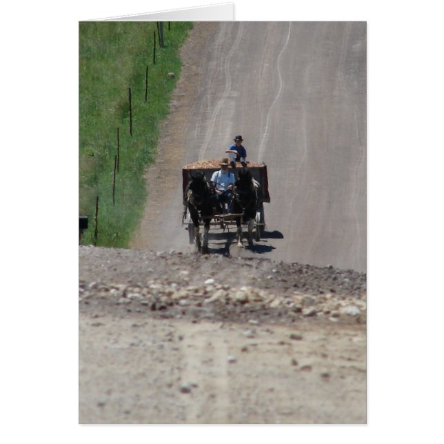 Cartão Chegando À Estrada (Frente)