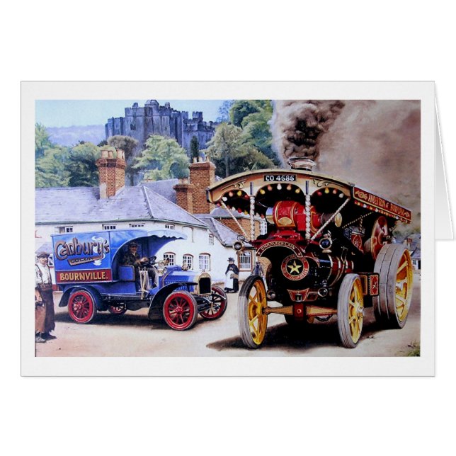 Cartão Cheio a vapor à frente (Frente Horizontal)