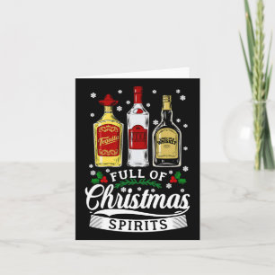 Cartão Cheio De Espíritos Vodka Tequila Whiskey Xm