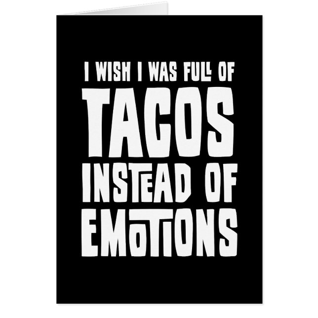 Cartão Cheio dos Tacos (Frente)