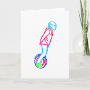 Cartão CHEIO EUC Inclinação Neon E Unicycle