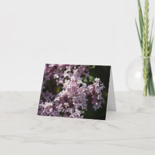 Cartão Cheire Que Lilac Vai Ficar Bem Em Breve